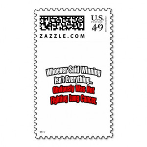 Lung Cancer Quote Postage