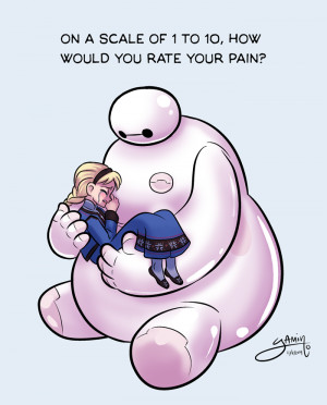 Elsa and Baymax by Yamino