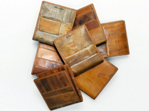 ... : Coach Turns Vintage Leather Baseball Gloves Into Billfold Wallets