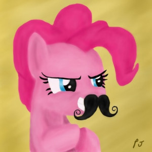 Pinkie's Mustache - my-little-pony-friendship-is-magic Fan Art