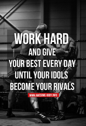Working hard, give your best | bodybuilding quotes