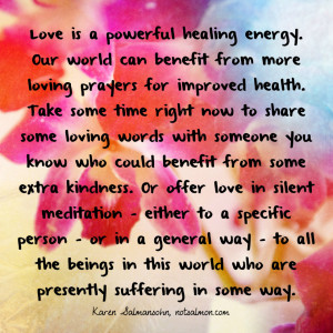 TWEET THIS NOW: Love is a powerful healing energy. Read @notsalmon ...