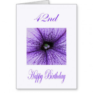 42nd Birthday Cards & More
