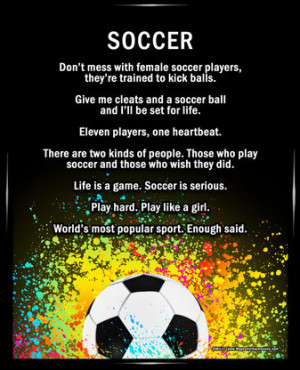 Home Get Framed™ Soccer Female Player 8x10 Poster Print