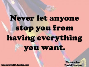 Favorite Quotes from Firecracker by David IsersonAmazon / AuthorBook ...