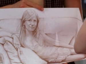 Blue’s hand-drawn picture of Holly J