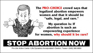 The lunacy of the pro-abortion logic.