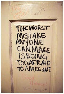 The worst mistake anyone can make...