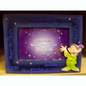 Disney Picture Frame - Quotes - Dopey