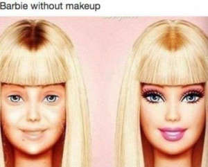 Barbie without makeup: Before and after image shows real-life look