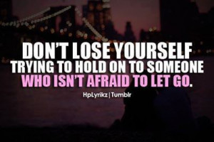 don't lose yourself