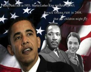 Obama, MLK Jr & Rosa Parks