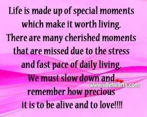 Life Made Special Moments Wisdom Quotes And Stories
