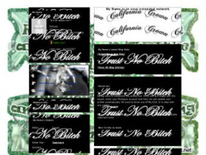 Weed Quotes - Cali Love MySpace Layout Preview
