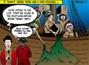 Boston Tea Party Political Cartoon