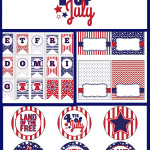 ... July 4th Party Set from LDS Printables, featured @printabledecor1
