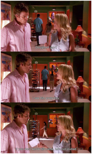 ... :fuckyeahdex:Talking Wedding Invitations.Dexter 3.07 Easy as Pie