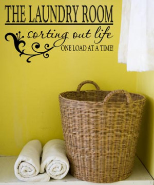 Details about LAUNDRY ROOM QUOTE VINYL WALL DECAL STICKER ART-DECOR