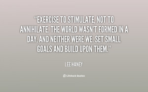 diet quotes The circuit training program along quotes by Lee .