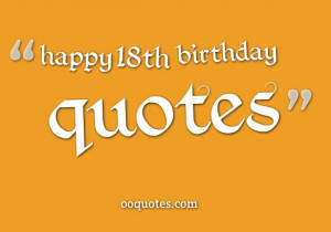 collection about happy 18th birthday quotes
