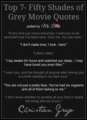 Want to see more Fifty Shades of Grey lists & quotes? Please LIKE ...