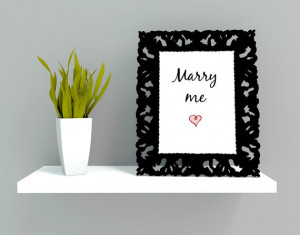 MARRY ME. INSTANT Printable. .Valentine gift. Quote printable download ...