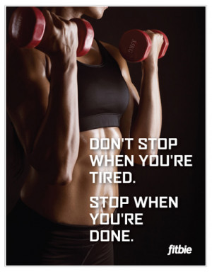 don't stop till you're done