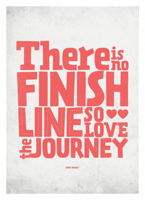 Inspirational Life Quote poster - Love the Journey - typography wall ...