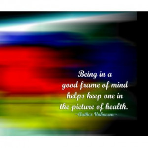 Positive attitude words - Picture of health print