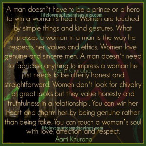 ... doesn t have to be a prince or a hero to win a woman s heart women are