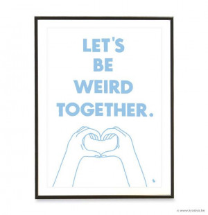 Light blue typography love quote poster heart hands pop by kyd13, $14 ...