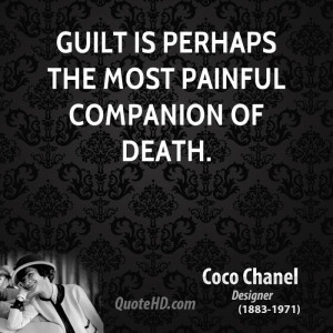 Guilt Quotes Coco chanel death quotes