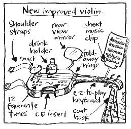 Violin Cartoon Change something that has