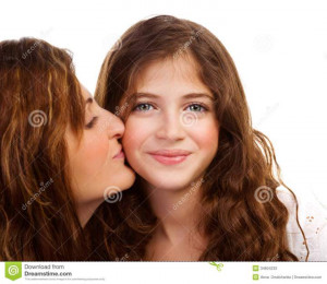 Mother Daughter Kissing. Encouraging Quotes For Teenage Daughters ...