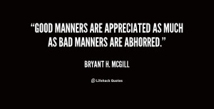 Quotes About Bad Manners