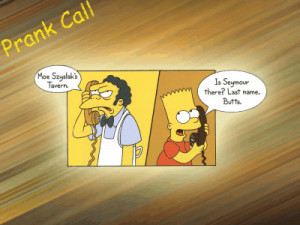 bart simpson prank calls by inge