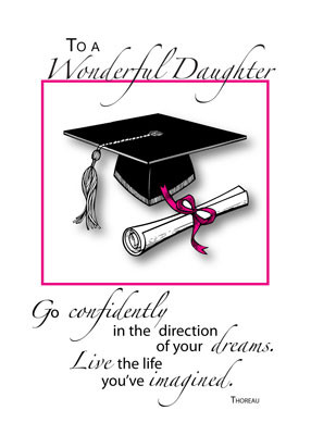 3738 Daughter Graduation Pink & Black, Customizable