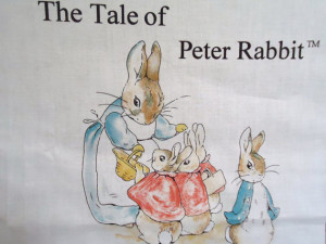 The Tale of Peter Rabbit Cloth Book Fabric Panel