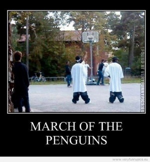 Funny Picture - March of the penguins - Saggy pants