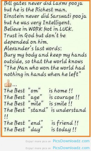 Still a richest man – Motivational quote For Indian