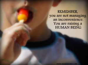 Little boy eating a popsicle with quote 