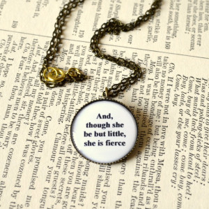 Shakespeare quote necklace. Midsummer Night's Dream, graduation ...