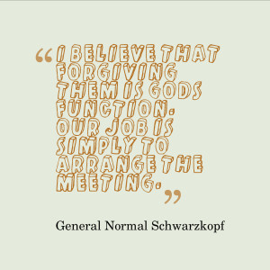 ... is simply to arrange the meeting.” – General Norman Schwarzkopf