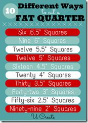 different ways to use a fat quarter