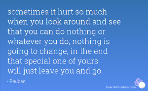 sometimes it hurt so much when you look around and see that you can do ...