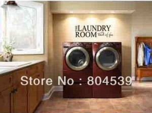 THE LAUNDRY ROOM LOADS OF FUN Vinyl wall lettering quotes and sayings ...