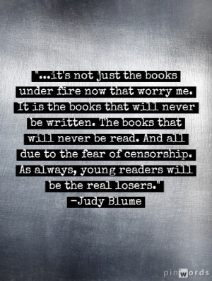 ... ! Go forth and read all the banned books you can get your hands on