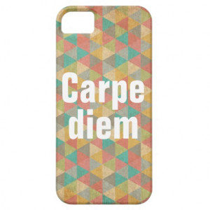 Carpe diem, Seize the day, Motivational Quotes iPhone 5 Cover
