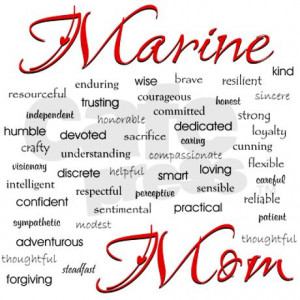 marine_mom_poem_in_words_framed_tile.jpg?height=460&width=460 ...
