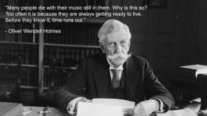 Oliver Wendell Holmes quote wallpaper